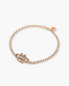 ROPES Gold Charm Bracelet with 0.05ct Diamonds