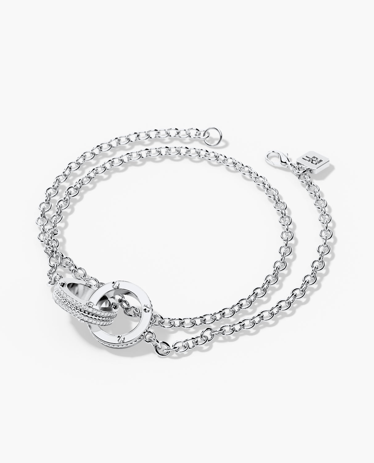 ROPES Gold Charm Bracelet with 0.20ct Diamonds