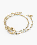 ROPES Gold Charm Bracelet with 0.20ct Diamonds