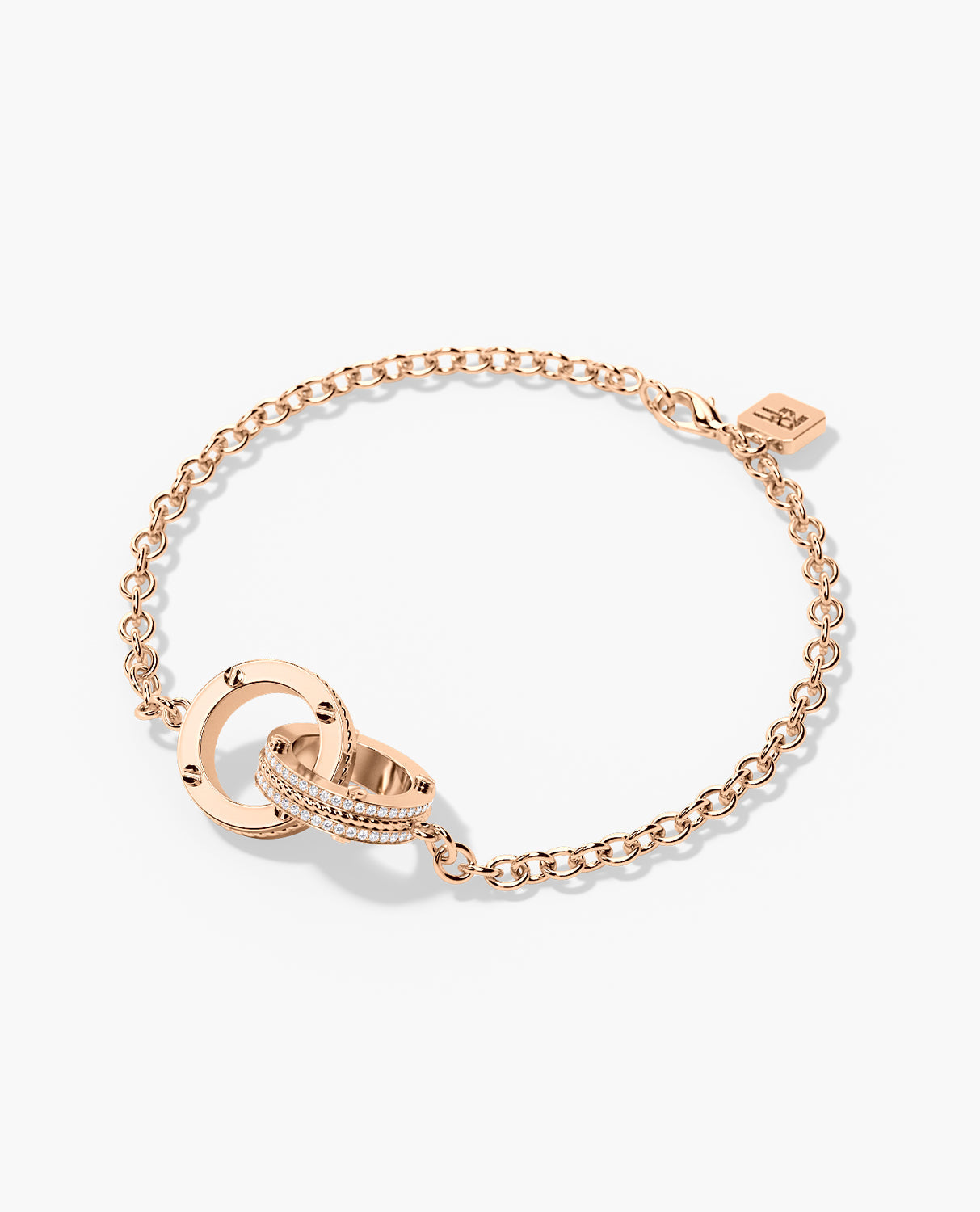ROPES Gold Charm Bracelet with 0.20ct Diamonds