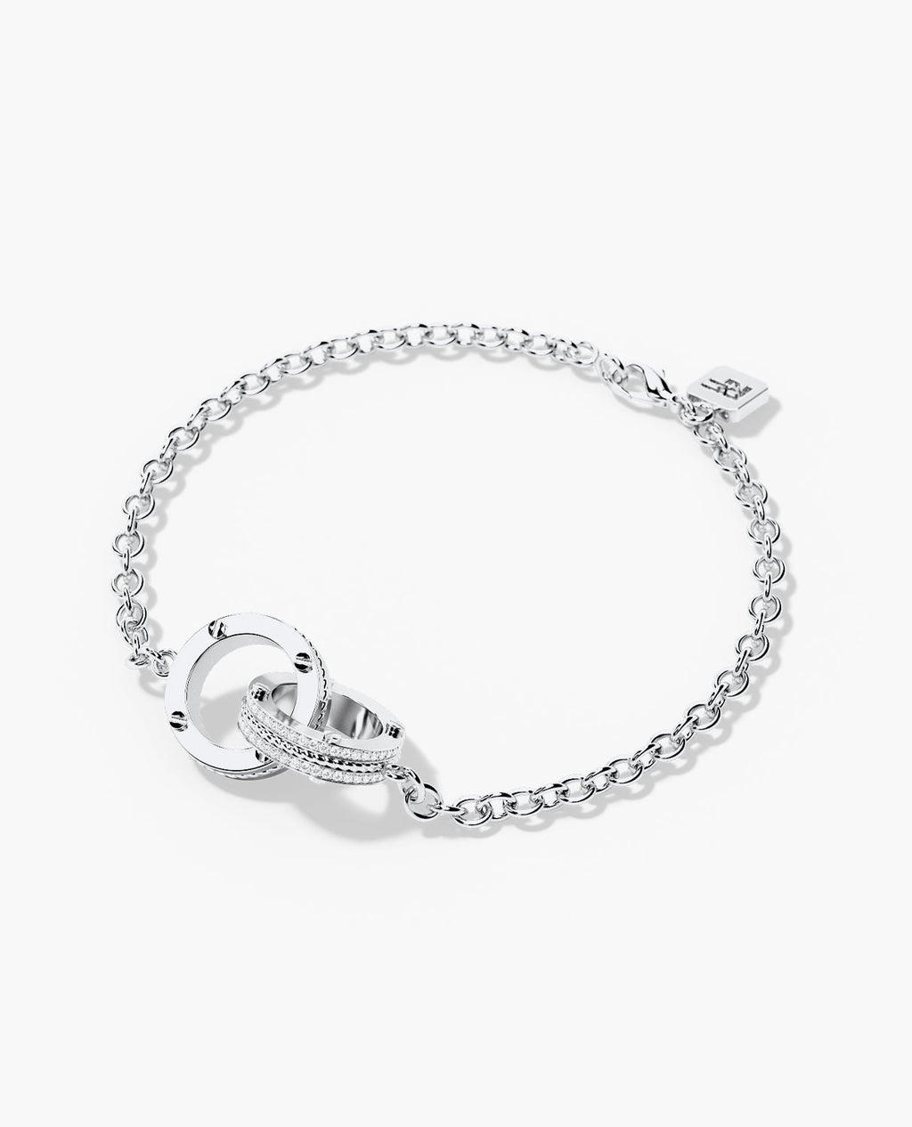 ROPES Gold Charm Bracelet with 0.20ct Diamonds