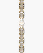 MOSS Flat-Link Gold Bracelet with Diamonds - 11 mm