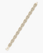 MOSS Flat-Link Gold Bracelet with Diamonds - 11 mm