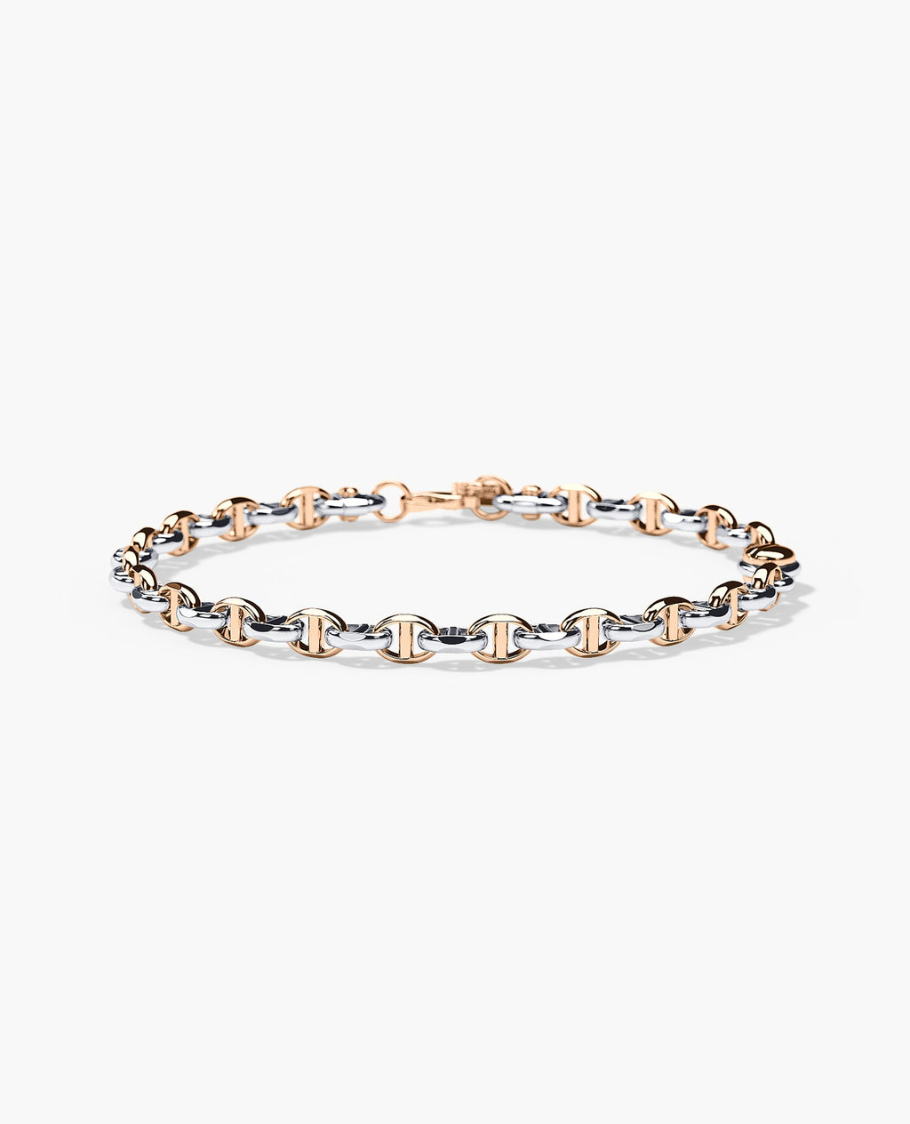 ANCHOR SOLID Two-Tone Gold Bracelet - 4.5mm