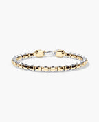 EDGE BOX Two-Tone Gold Bracelet - 6mm