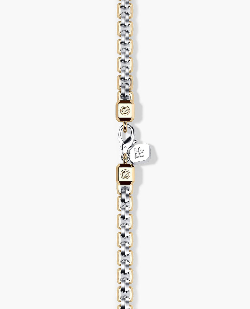 EDGE BOX Two-Tone Gold Bracelet - 6mm