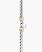 EDGE BOX Two-Tone Gold Bracelet - 6mm