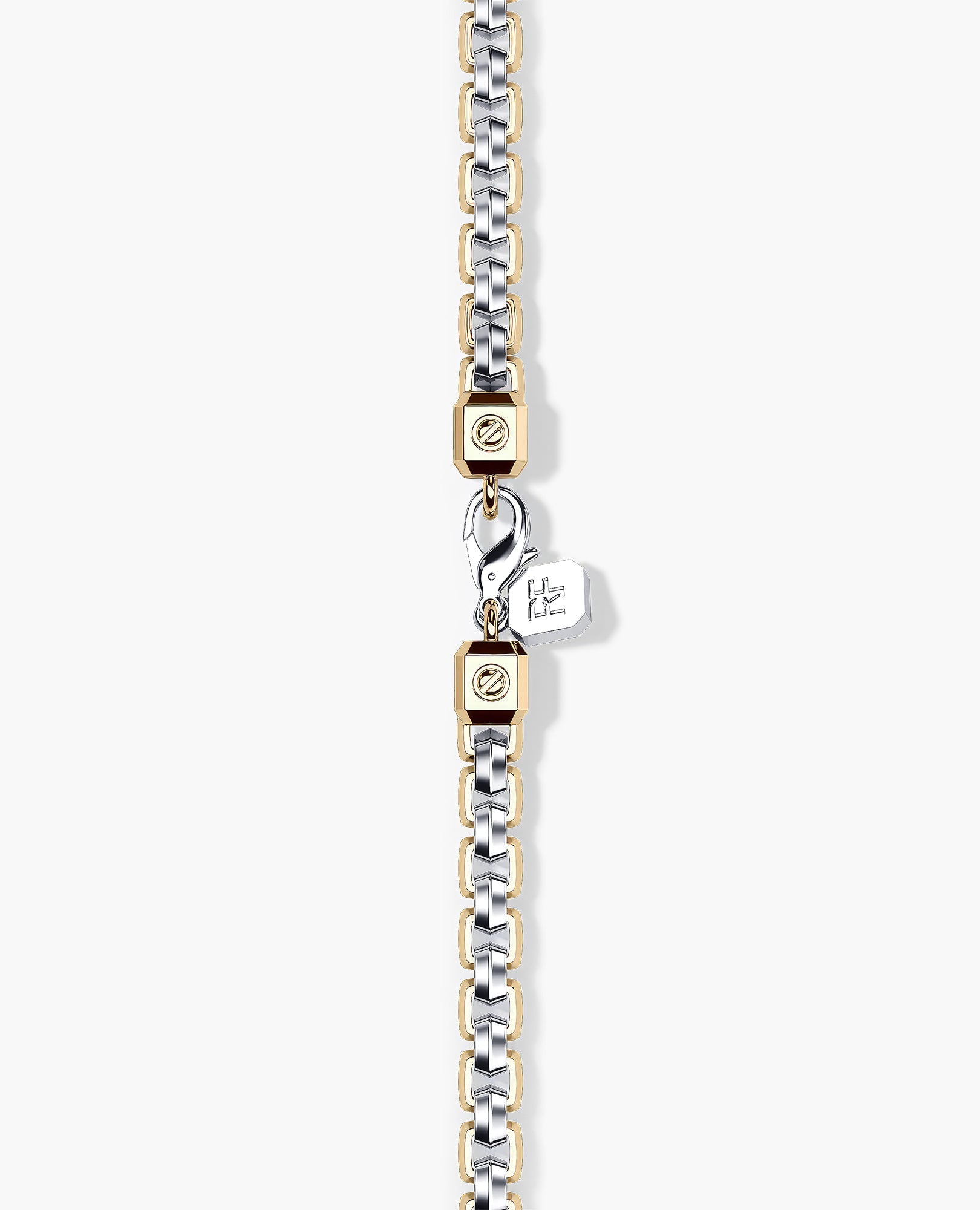EDGE BOX Two-Tone Gold Bracelet - 6mm