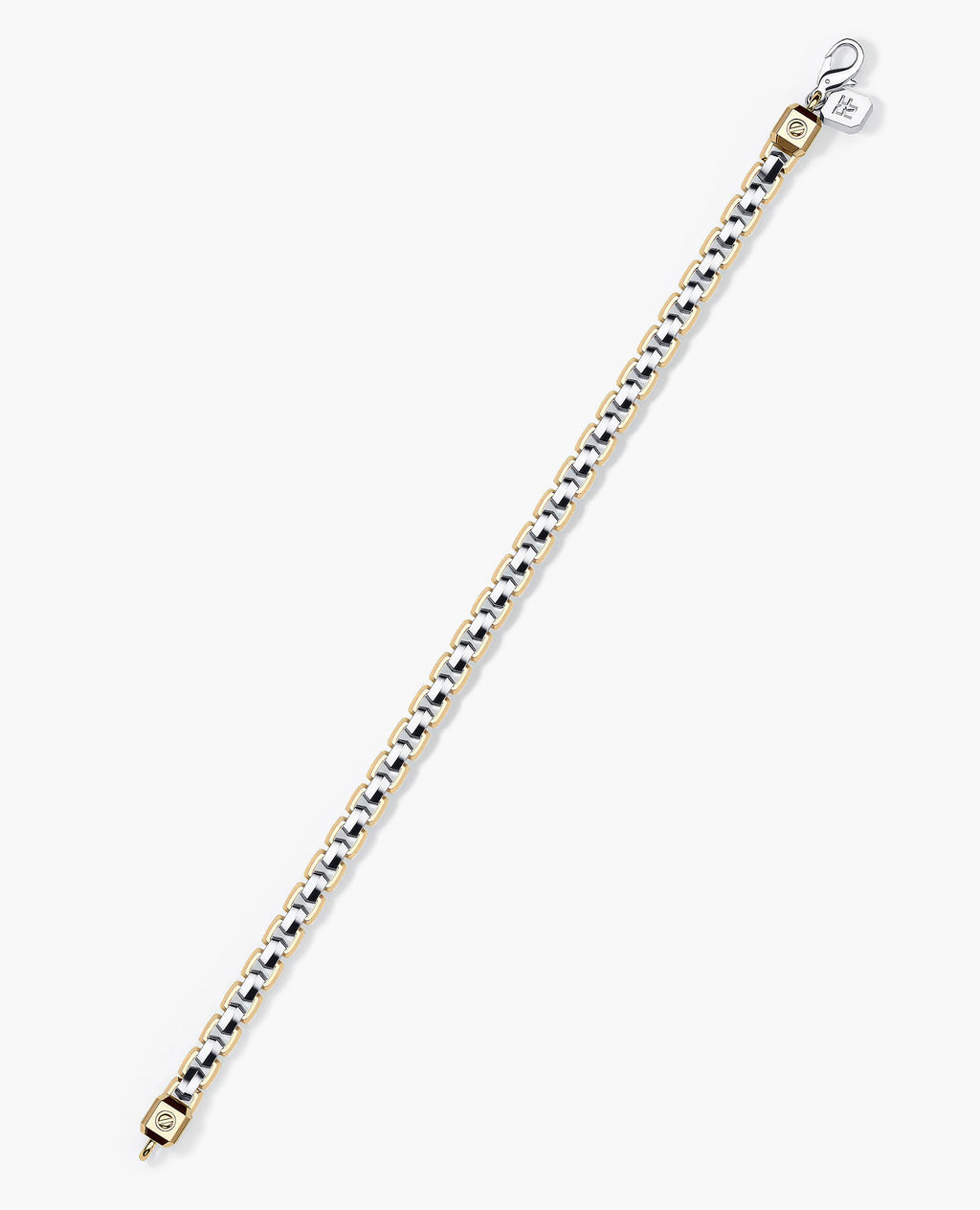 EDGE BOX Two-Tone Gold Bracelet - 6mm