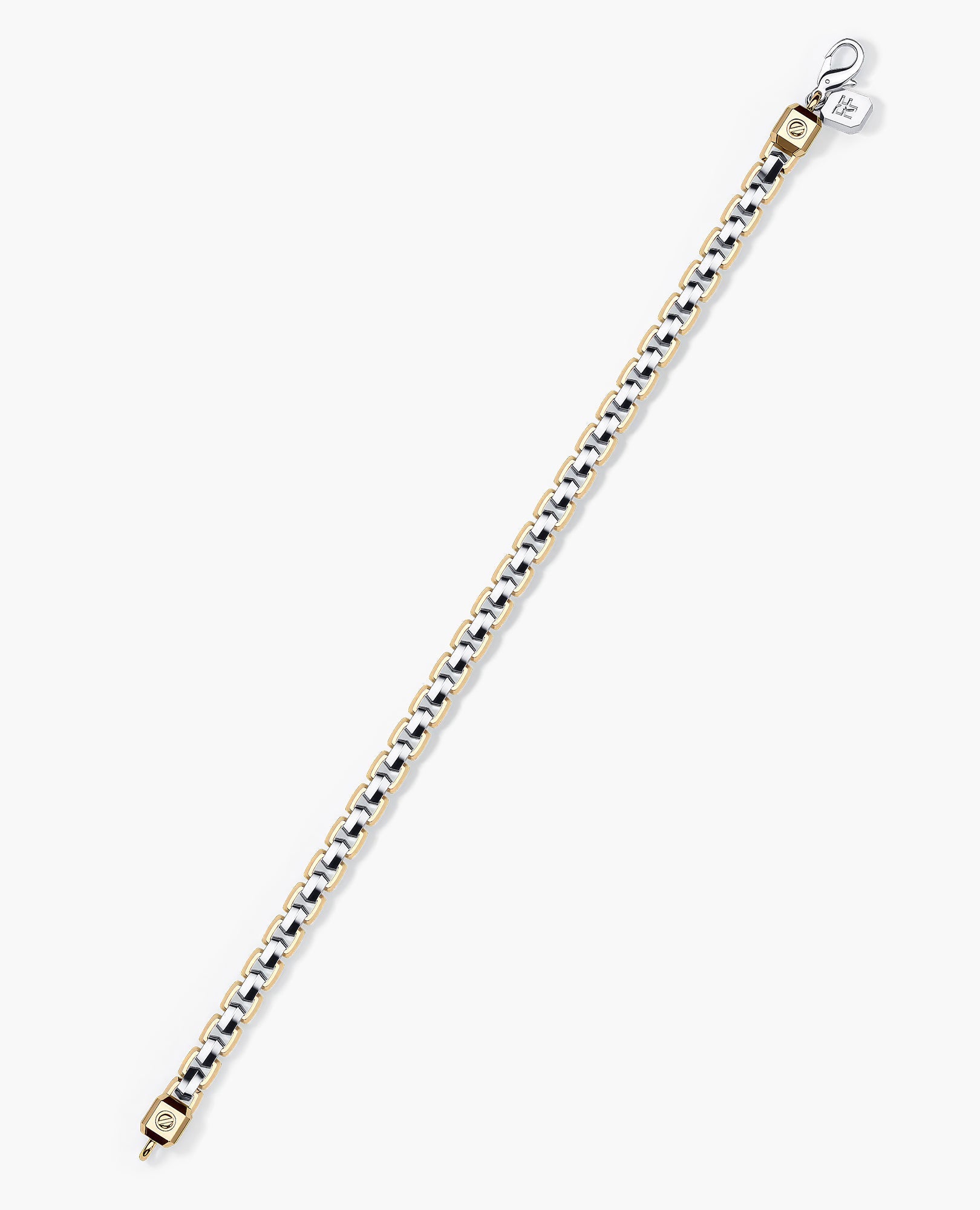 EDGE BOX Two-Tone Gold Bracelet - 6mm