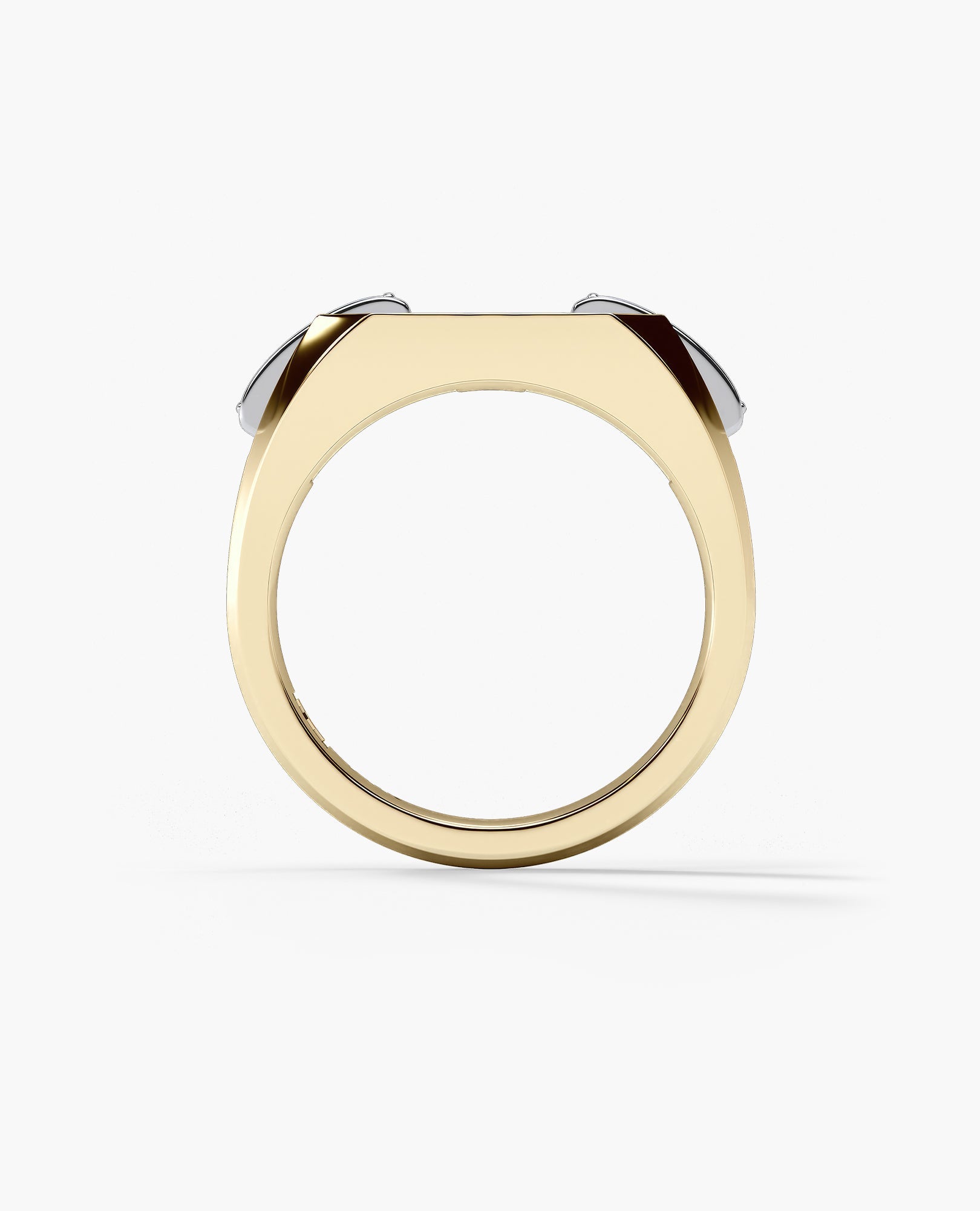 BRIGGS Gold Signet Ring with 0.35ct Diamonds