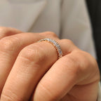 Marquise, Baguette and Round Diamond Full Eternity Band