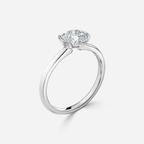1.30 CT Round Cut Moissanite Bezel Engagement Ring