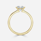 1.20 CT -3.0 CT Round Moissanite Half Bezel Engagement Ring