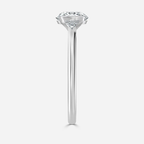 1.30 CT Round Cut Moissanite Bezel Engagement Ring