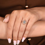 Marquise Cut Diamond Engagement Ring in Bezel Setting