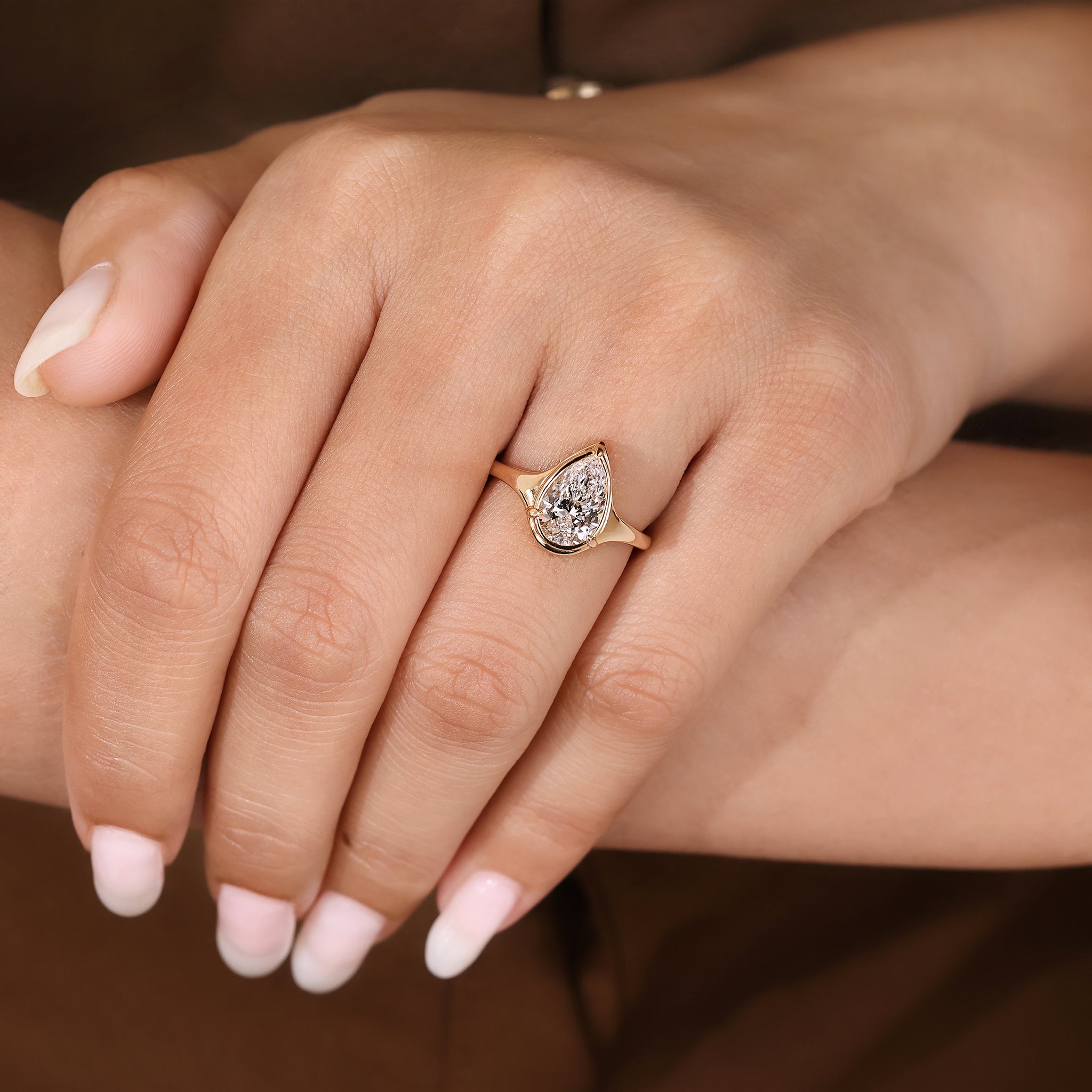 Pear Diamond Engagement Ring Design