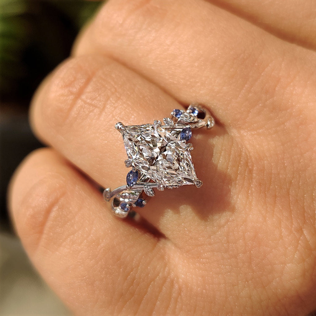 Dutch Marquise Diamond Ring in Cluster Setting