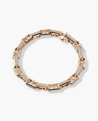 ARTURO Gold Link Bracelet with Diamonds - 6mm