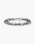 ARTURO Gold Link Bracelet with Black Diamonds - 6mm