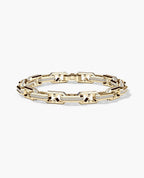ARTURO Gold Link Bracelet with Diamonds - 6mm