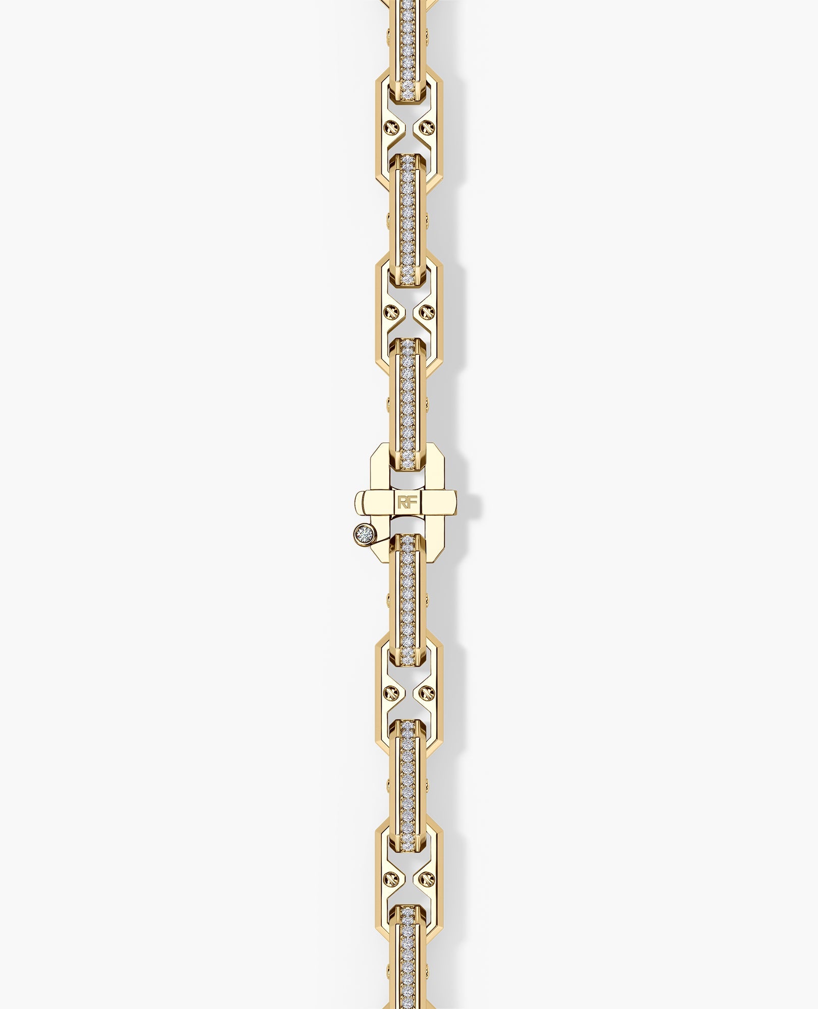 ARTURO Gold Link Bracelet with Diamonds - 6mm