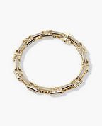 ARTURO Gold Link Bracelet with Diamonds - 6mm
