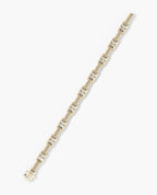 ARTURO Gold Link Bracelet with Diamonds - 6mm