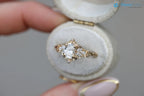 Briar rose starlight oval center Whimsical gold engagement ring - DisneyValley
