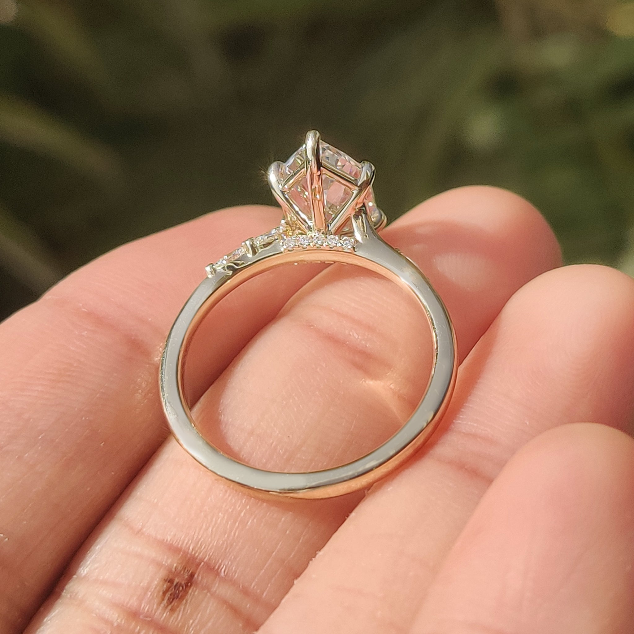 Dutch Marquise Cut Ring with Marquise Side Stones