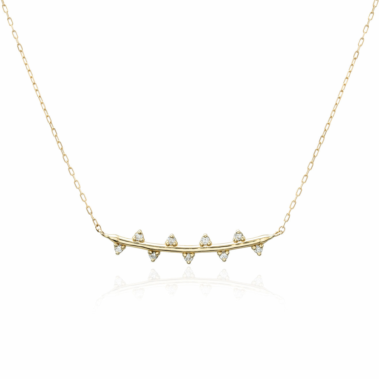 The Bryher Necklace | VS1 D-E Lab Diamonds. 100% Recycled 9k Gold