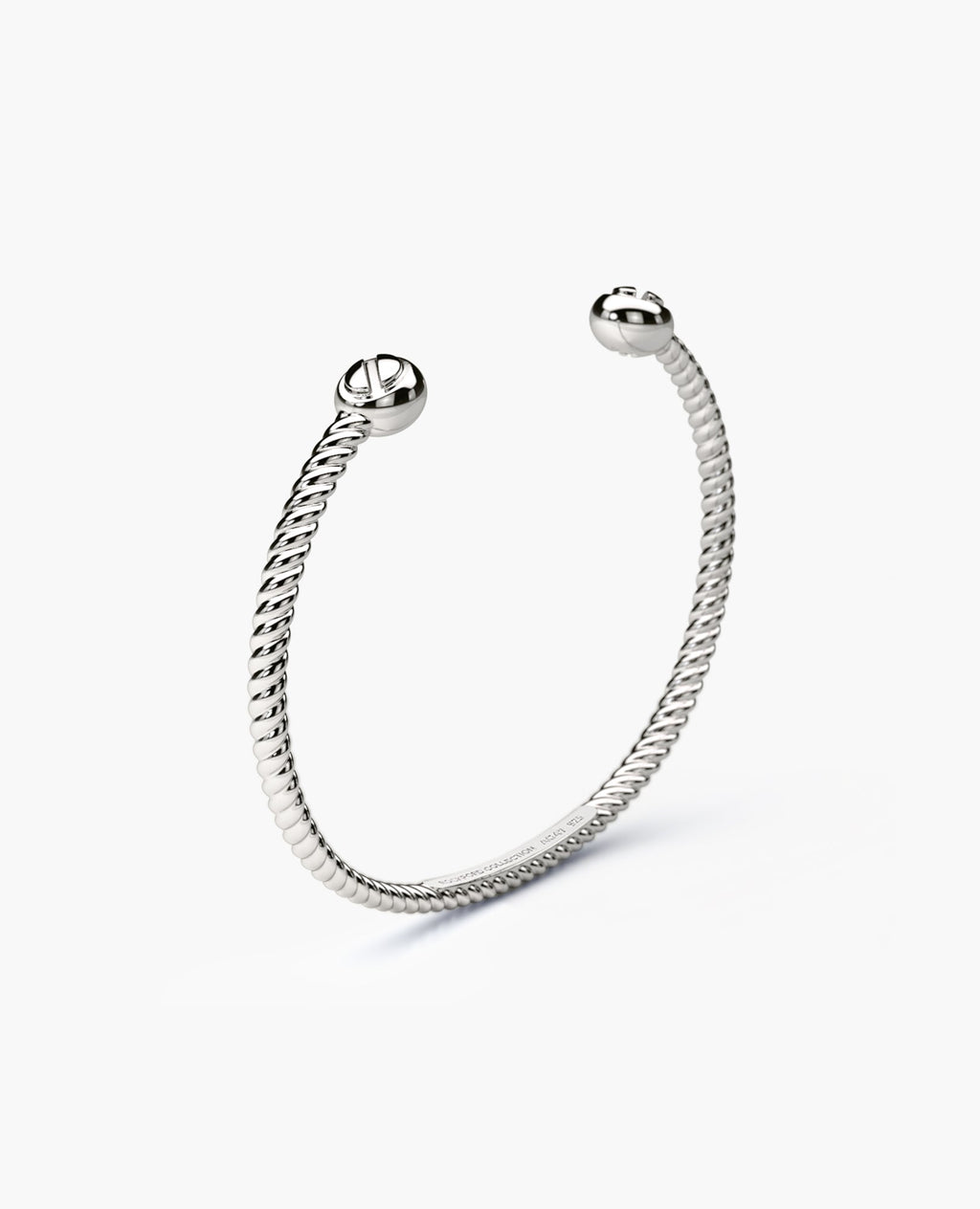 ROPES Silver Cuff Bracelet - 4mm