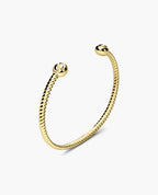 ROPES Gold Cuff Bracelet - 4mm