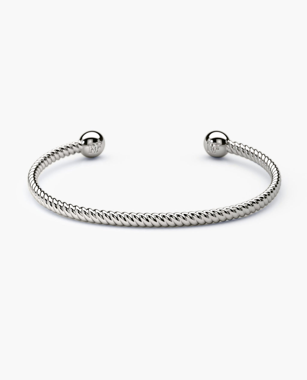 ROPES Silver Cuff Bracelet - 4mm
