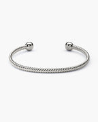 ROPES Silver Cuff Bracelet - 4mm