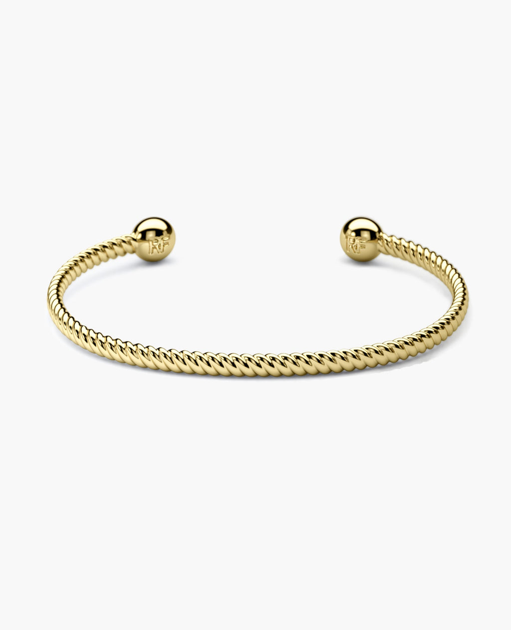 ROPES Gold Cuff Bracelet - 4mm