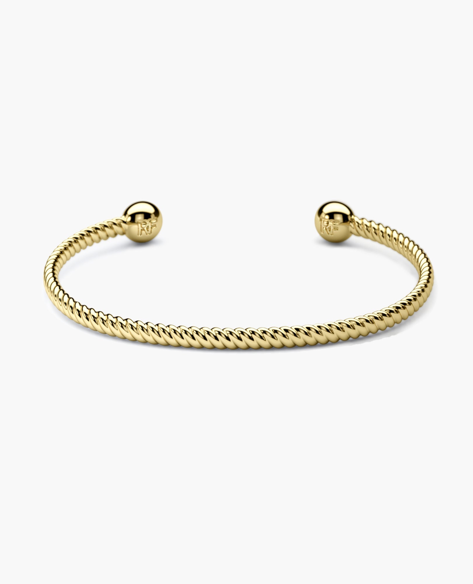 ROPES Gold Cuff Bracelet - 4mm
