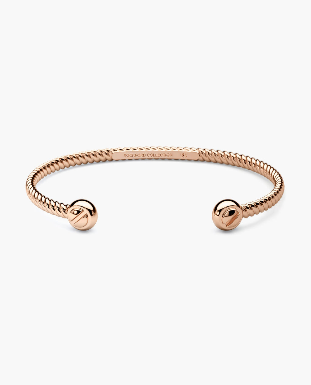 ROPES Gold Cuff Bracelet - 4mm