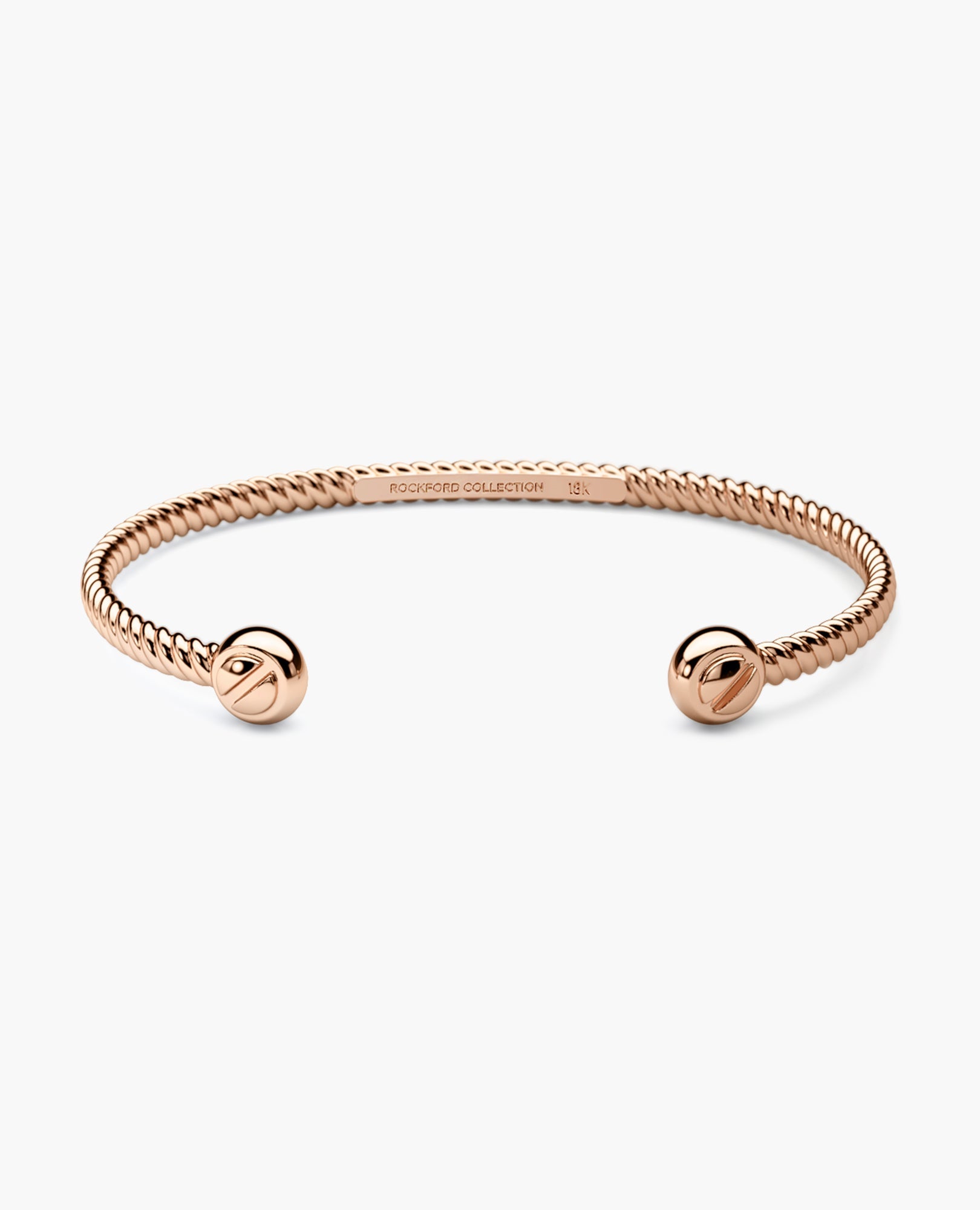 ROPES Gold Cuff Bracelet - 4mm