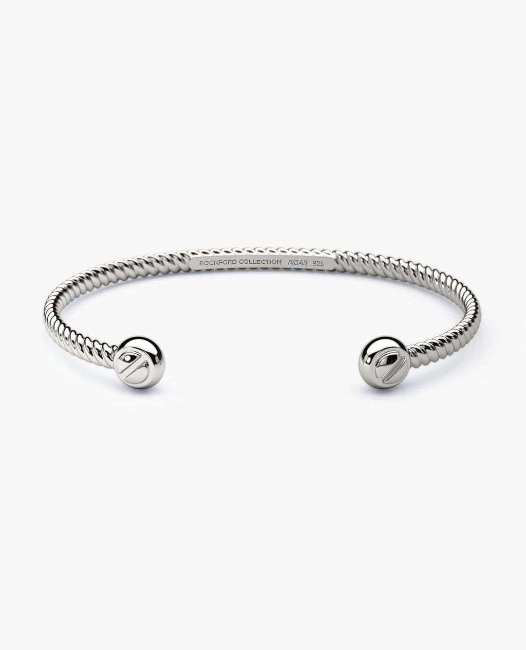 ROPES Silver Cuff Bracelet - 4mm