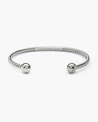 ROPES Silver Cuff Bracelet - 4mm