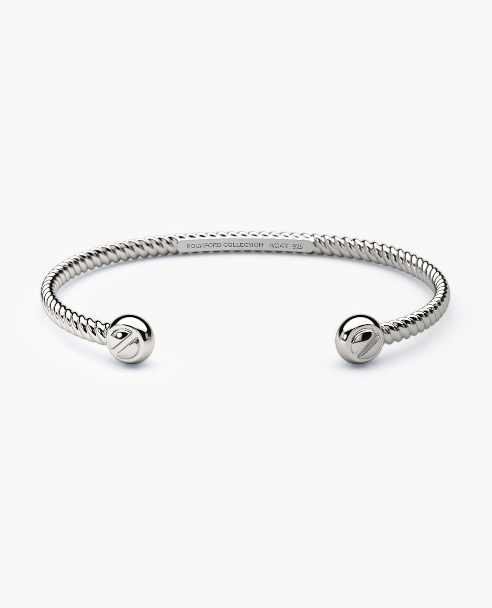 ROPES Silver Cuff Bracelet - 4mm
