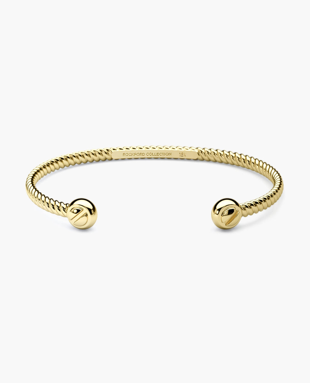 ROPES Gold Cuff Bracelet - 4mm