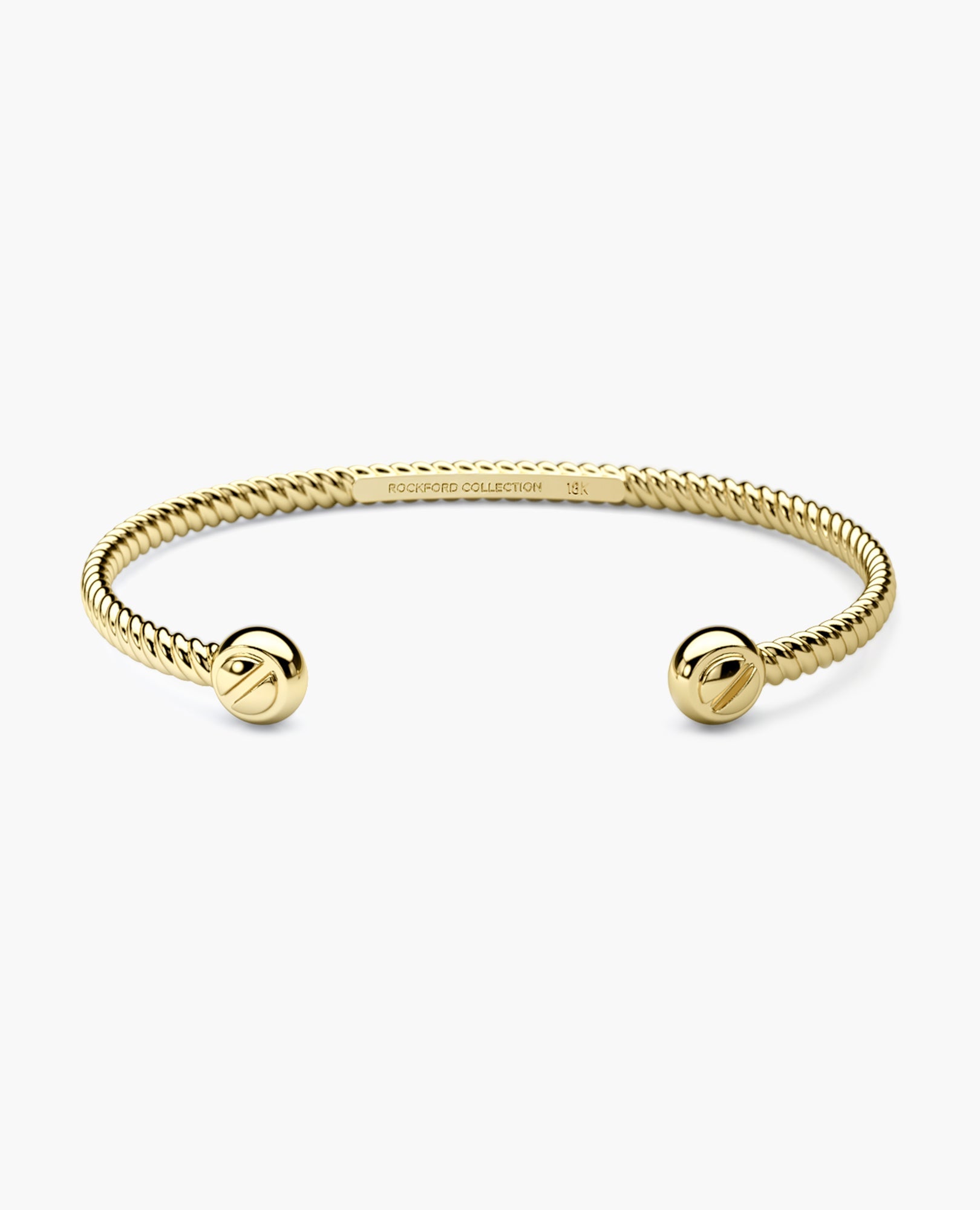 ROPES Gold Cuff Bracelet - 4mm