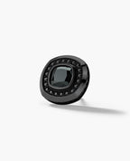 HALO EverBlak Gold Cushion Cut Single Stud Earring with 0.50ct - 1.35ct Black Diamonds