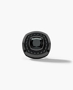 HALO EverBlak Gold Cushion Cut Single Stud Earring with 0.50ct - 1.35ct Black Diamonds