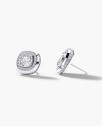 HALO Gold Cushion Cut Single Stud Earring with 0.50ct - 1.35ct Diamonds