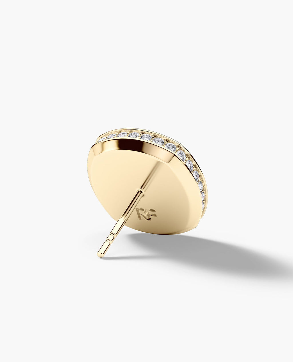HALO Gold Cushion Cut Single Stud Earring with 0.50ct - 1.35ct Diamonds