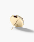 HALO Gold Cushion Cut Single Stud Earring with 0.50ct - 1.35ct Diamonds