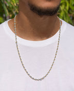ANCHOR SOLID Two-Tone Gold Necklace - 4.5mm
